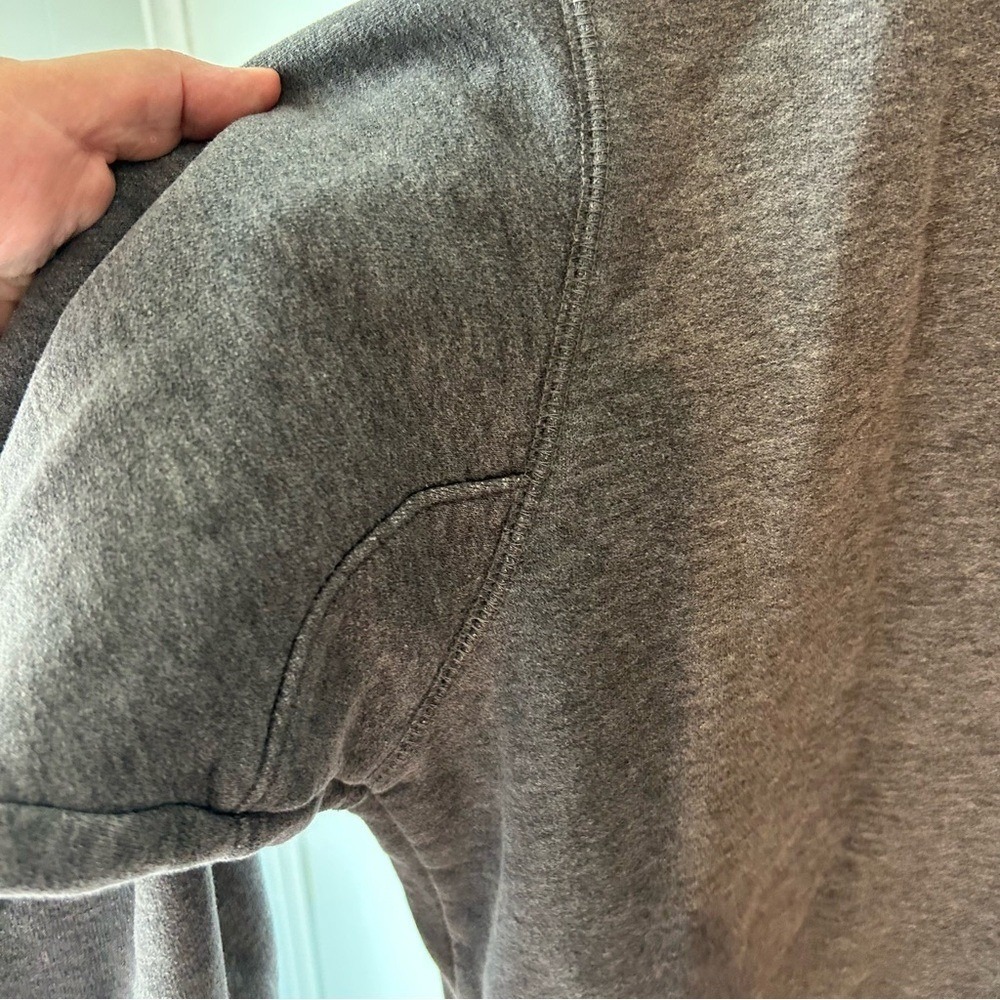 Columbia Mens XXL Charcoal Gray Heather Crewneck Fleece Sweatshirt Relaxed Fit - Picture 8 of 9